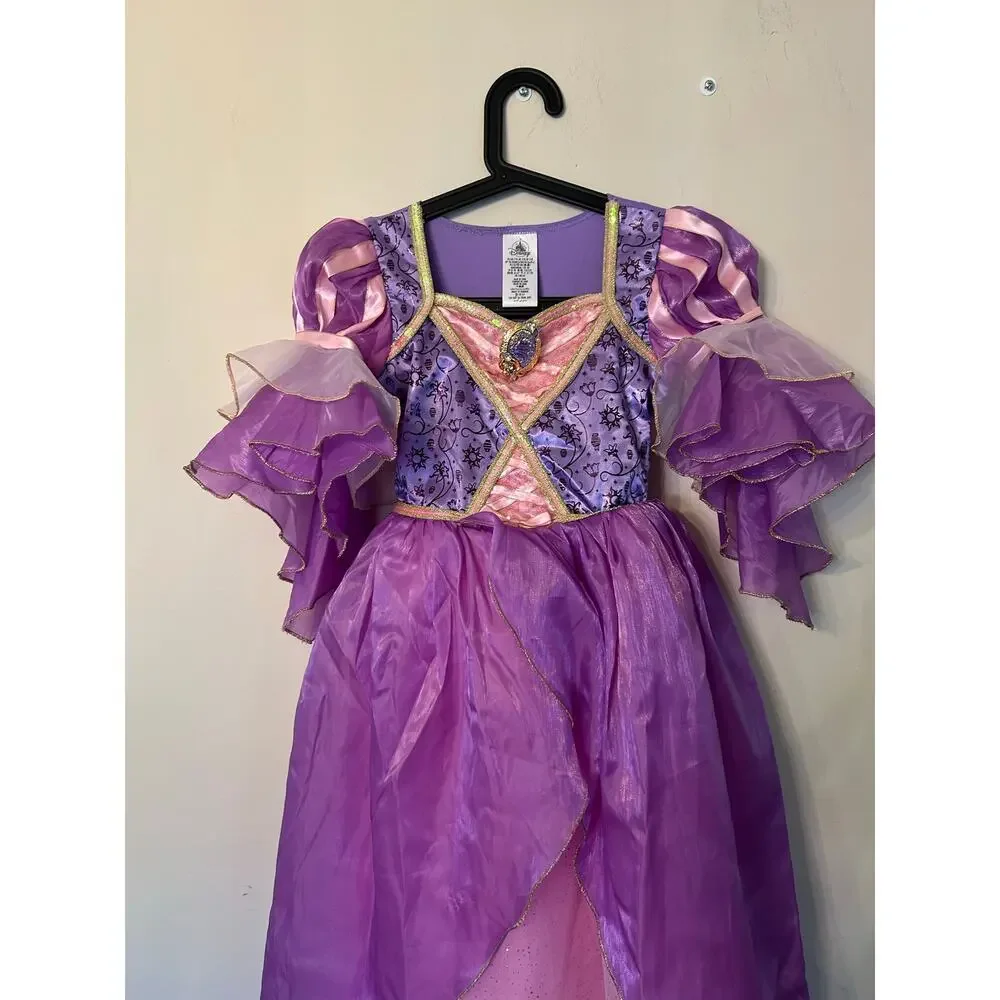 Disney Store Deluxe Rapunzel Costume Dress Tangled Princess Girls Size 7/8 WDW